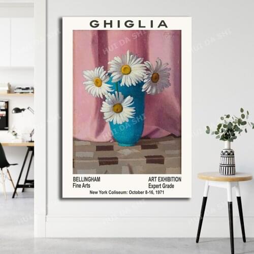 Flower Museum Exhibition Poster by Oscar Ghiglia