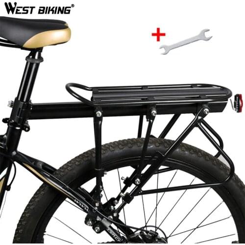 WEST BIKING Bicycle Rack Aluminum Alloy Solid Steel 140KG Max Loading Capacity 3-Point Load-Bearing With Install Tools Bike Rack