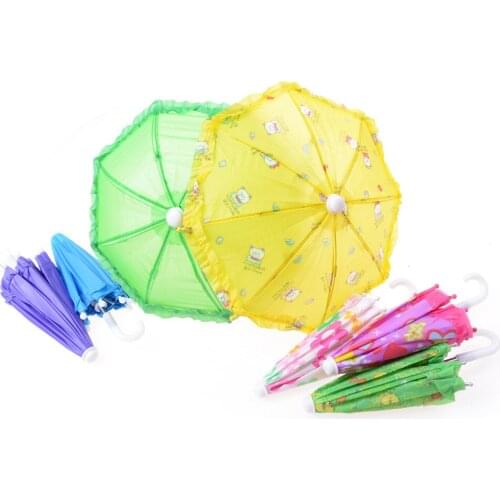 Umbrella for 18 Inch Doll Handmade Dolls Plastic Lace Fantasy Umbrella For For dolls toy Doll Accessories
