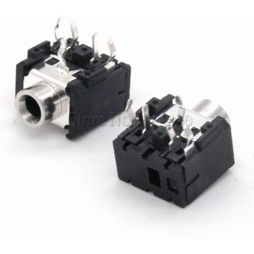 10Pcs PJ306 PJ-306 3.5mm Female Audio Connector 5 Pin DIP Stereo Headphone Jack