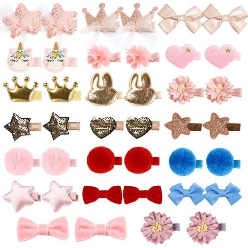 40pc/lot Cartoon Toddler Hair Clips Animal Motif Mini Hairpins For Baby Girls Hair Pins Kids Barrettes Newborn Hair Accessories