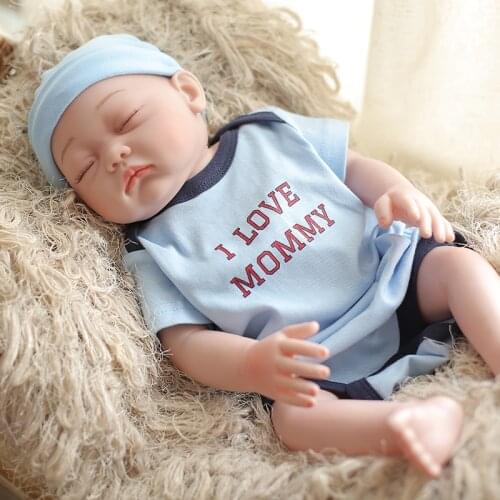 40cm Full Silicone Reborn Baby Doll Lifelike Newborn Bebe Doll Vinyl Baby Doll Girls Boys Children Gift Bathe Shower Play Toy