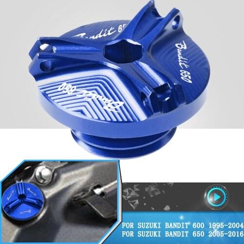 FOR SUZUKI BANDIT600 Bandit 650 2005-2016 Motorcycle Accessories Engine Oil Cup Plug Cover Motocross CNC Aluminum Oil Filler Cap