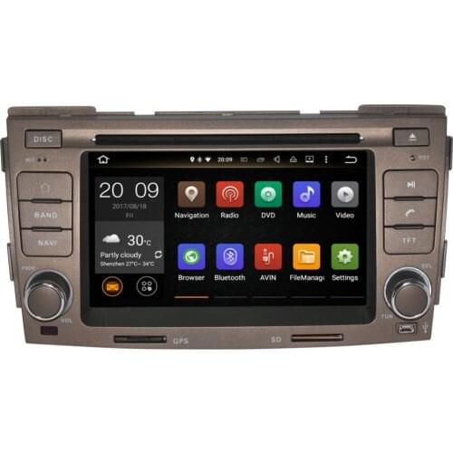 2 Din 4GB RAM Android 9.0 Car DVD Player Head Unit For Hyundai Sonata Ling Xiang 2009 2010 GPS Navigation Radio Bluetooth WIFI