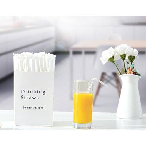 Pregnant Women Babies Can Use Disposable Transparent Beverage Straws Plastic Household Independent Packaging Beverage Straws