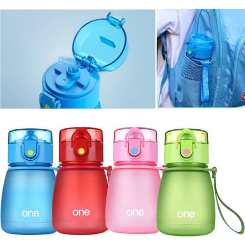 Baby Children Outdoor Sports Portable Straw Water Bottle Plastic Cup Kettle