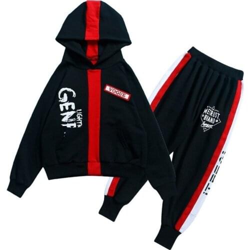 4 5 6 7 8 9 Years Kids Tracksuit Casual Printed Hood Sweatshirt Harem Pants Boys Clothing Sets Children Hoodies Clothes Autumn