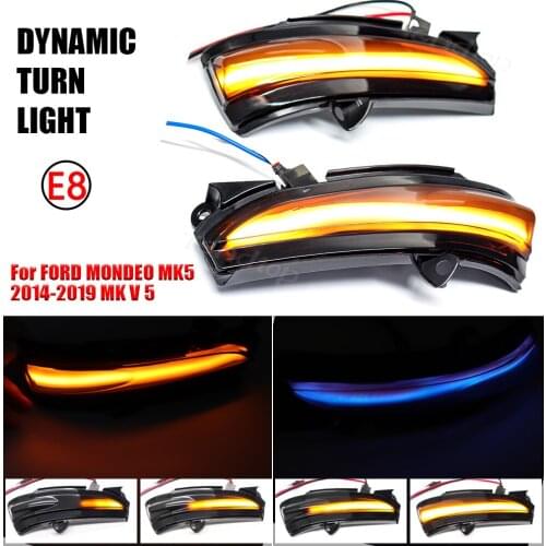 Dynamic LED Turn Signal Light Side Wing Mirror Indicator Directly Replace Original OEM For FORD MONDEO MK5 2014-2019 MK V 5
