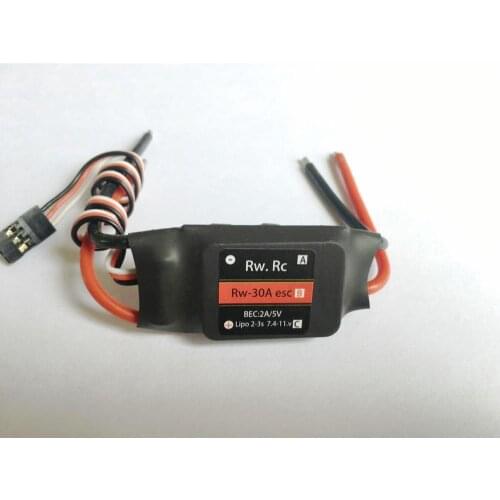 12V 3S 30A brush electronic speed controller One-way electric variable for 370 380 480 550 RC ESC BEC 2A 5V Lipo 2-3s