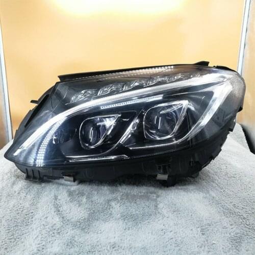 CAR headlight high-match headlight semi-assembly lamp group w205 C180 C200mer ced enzC160 C250 C300 lamp Xenon lamp