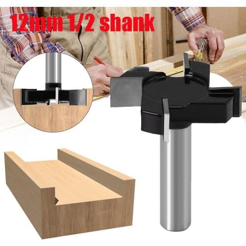 Spoilboard Surfacing Router Bits, 1/2 inch 12mm Shank 2 inch Cutting Diameter, Slab Flattening Router Bit Planing Bit Wood