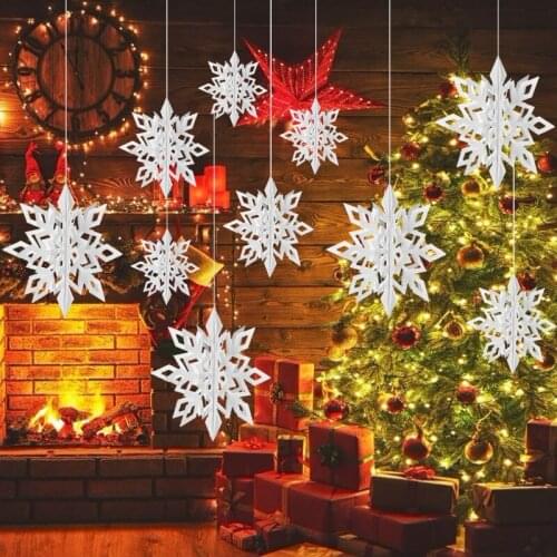 Frozen Birthday Party 3D Artificial Snowflakes Paper Garland Christmas Decorations for Home Winter Wonderland Party Decorations
