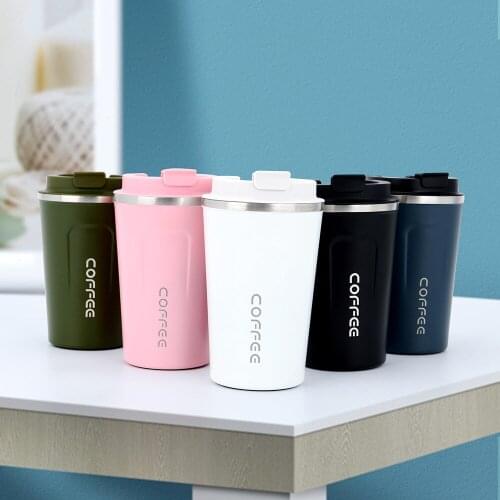 Stainless Steel Coffee Thermos Mug 380/510ml Multipurpose Portable Car Vacuum Flasks Cup Fitness Running Gym Sport Water Bottler