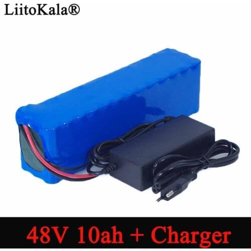 LiitoKala e-bike battery 48v 10ah 18650 li-ion battery pack bike conversion kit bafang 1000w + 54.6v Charger