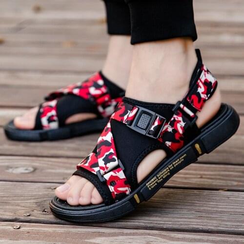 Summer Gladiator Sandals Beach Slippers New Men Flip Flops Fashion Mens Sandals Flats Shoes Man Non-slip Camouflage Shoes