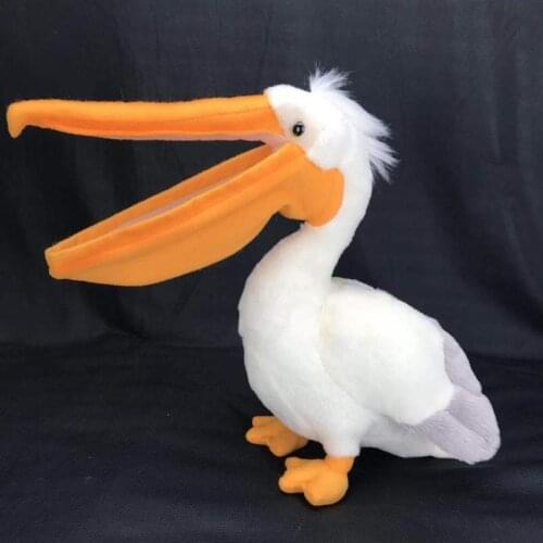 Cute Pelican Plush Doll Simulation Animal Soft Stuffed Toys Kawaii Big Mouth Pelican Baby Toys Home Decoration Gift For Children