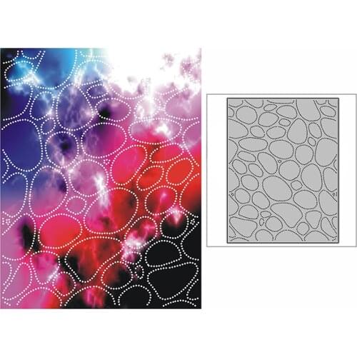 New Spotted Bubble Background Plate Craft Embossing Mold 2021 Metal Cutting Dies for DIY Scrapbooking Album Card Making No Stamp