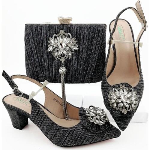 Autumn New Coming Royal Blue Color Italian design Shoes and Bags To Match Shoes with Bag Set Matching African Shoe and Bag Set