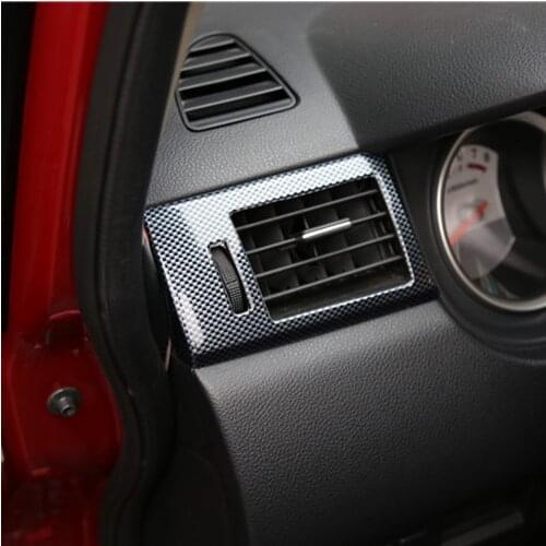 Carbon Fibre Window Air Outlet Gear Shift Steering Wheel Decorated Frame For Nissan Tiida 2008 09 10 11 213 14 15 CAA337