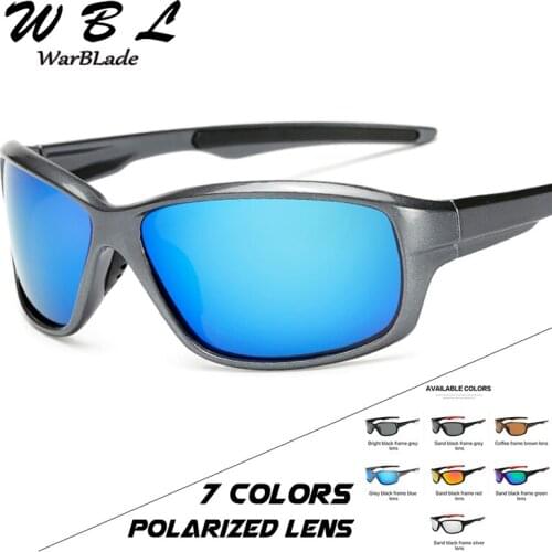 WarBLade 2019 Men Gradient Frame Sunglasses Polarized Driving Sports Women Glasses Green Red Blue Color Lens 1009 Hot