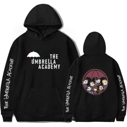 Print The Umbrella Academy Super Hero Hoodie Hoody Men Women Long Sleeve Harajuku Hoodies Sweatshirt Pullover White Black Tops