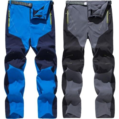 Waterproof Breathable Summer Solid Trekking Climbing Trousers Plus Size Outdoor Sport Fishing Camping Hiking Pants