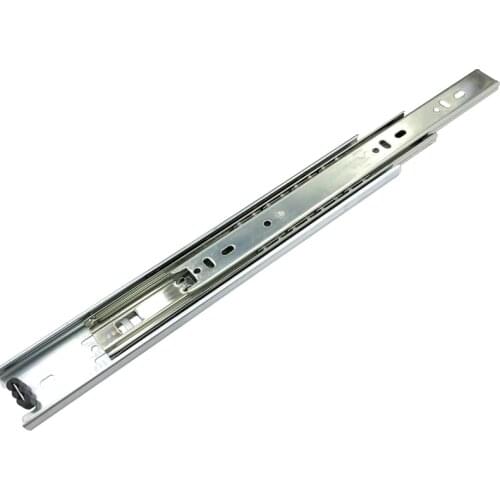 Yalaifu 45 wide drawer slides, clothes cupboard rails, drawer rails, salt spray test, steel ball three-section slides