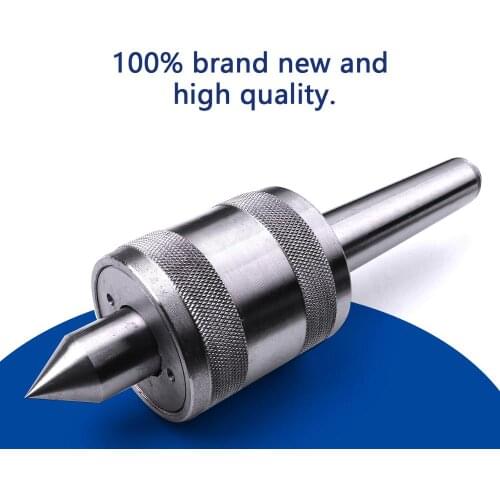 1Pcs MT2 Live Center Morse Taper Triple Bearing Spindle Lathe Milling CNC Chuck Morse Taper Lathe Turning Revolving Live Centre