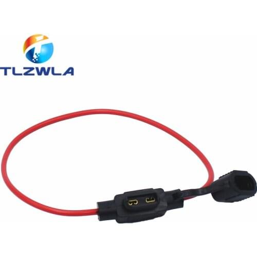 10PCS In Line Car Mini Blade Fuse Holder Splash-proof for 12V 30A Fuses Automotive Fuse Holder