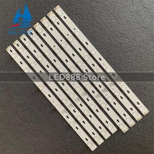 100% New 8pcs/kit LED Backlight strip 6+6 lamp For Konka 42"TV KL42GT618 35017849 35017855 35017848