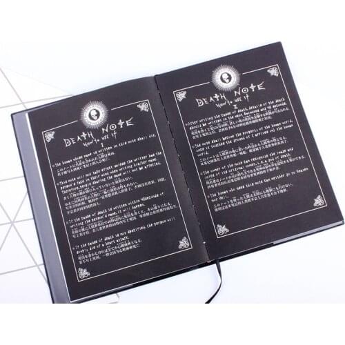 2020 Death Note Planner Anime Diary Cartoon Book Lovely Fashion Theme Cosplay Large Dead Note Writing Journal Notebook AC889