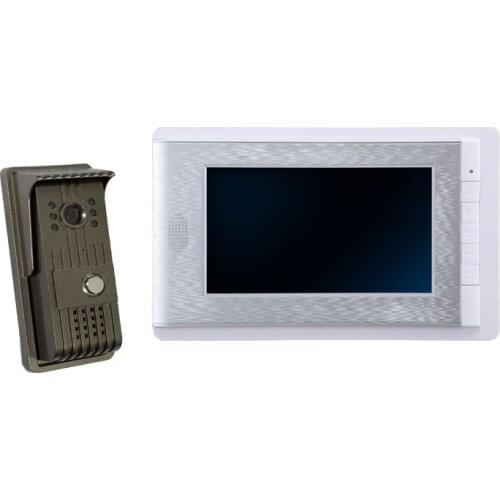 7 Inch LCD Monitor Wired Intercom Access Control Video Doorbell