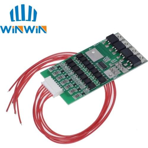 Bms 7S Li-ion Lithium 18650 Battery Protection Board 24V 20A Battery Balancer With Matching Cable Automatic Protection Function