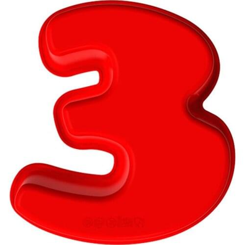 Large Silicone 1-9 Number Cake Tin Mould Birthday Party Baking Mold Tool