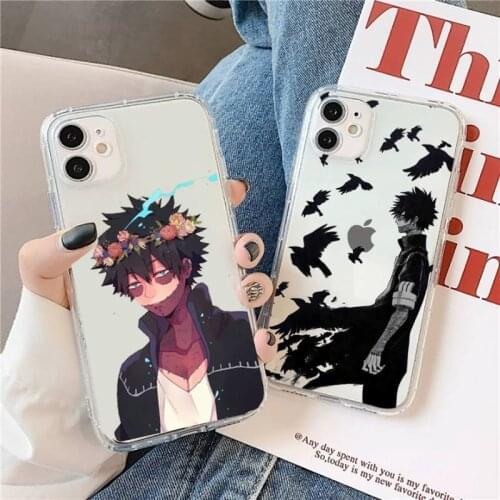 JAMULAR Japan Anime My Hero Academia Phone Case For iPhone 12 Pro MAX 11 XS 7 XR X SE20 8 6Plus Clear Soft Cover Silicone Fundas
