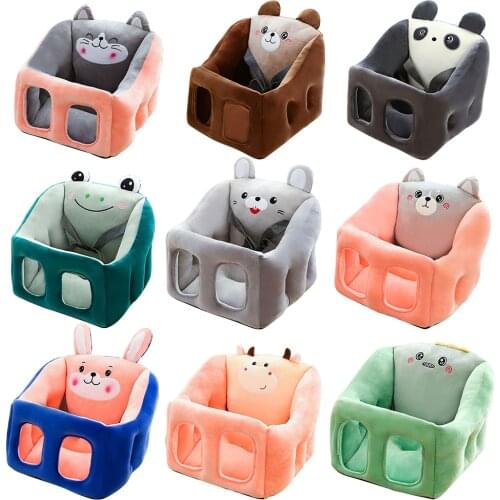 Baby Seat Sofa Support Cover Infant Plush Chair Feeding Seat Skin No Filler Cartoon Portable Baby Safety Dining Chair Sofa Seat