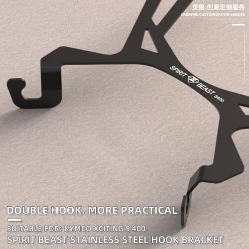 Spirit Beast Motorcycle Luggage Helmet Double Hook Modification accessories For KYMCO Xciting S 400 decorative storage hook