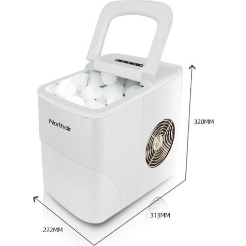 Electric Automatic Ice Maker 15kg/24H Commercial Milktea Coffee Shop Bar Mini Bullet Round Block Ice Cube Making Machine EU Plug