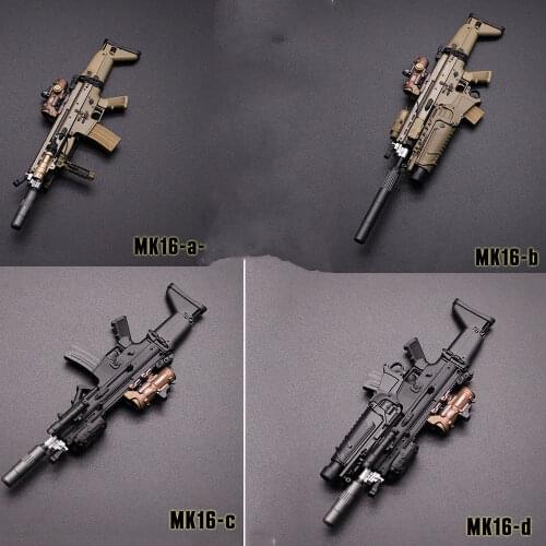 1/6 Scale Solider Mini times toys Figure Accessory Weapon MK16 Four Models For 12 inches Action Figure Can Not for Real People