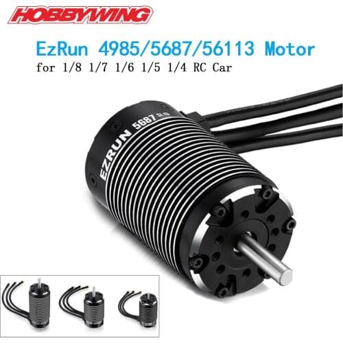 HobbyWing EZRUN 4268 2600KV 4274 2200KV 4985SL 1650KV 5687 1100KV 56113 800KV 3-8S Brushless Motor for 1/5 1/6 1/7 1/8 RC car