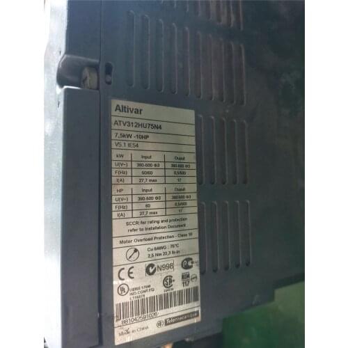 ATV312HU75N4 7.5KW 380V inverter , used in good condition . 80% appearance new , good working , free shipping