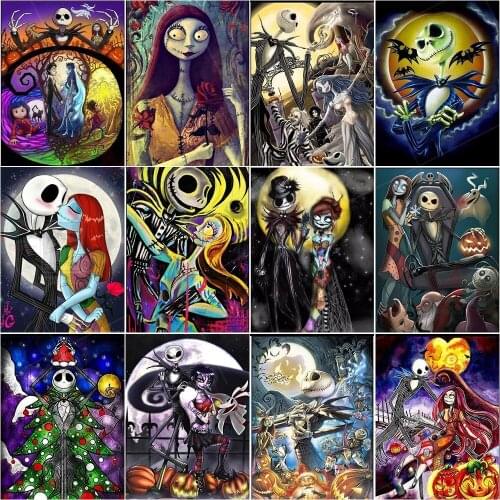 Christmas Nightmare Picture 5D DIY Diamond Painting Diamond Embroidery Mosaic Art Rhinestone Home Decoration Picture