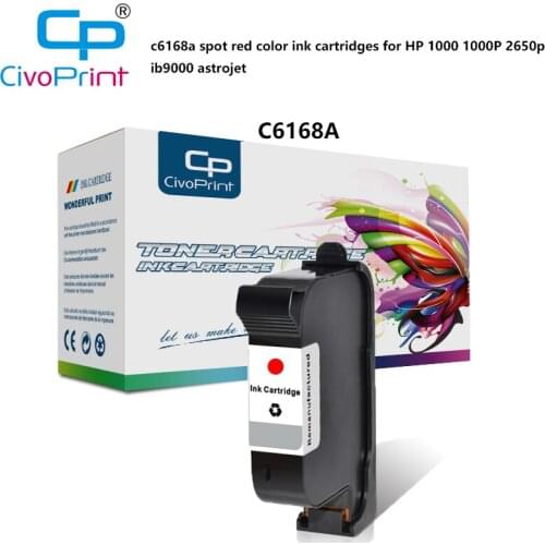 Civoprint compatible C6168A Red Ink Cartridge for HP da400, da50s, da550, da700, da70s, da750, da75s, da950, da95f Printer