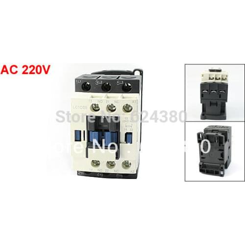 Motor Start Srop AC Contactor 220V Coil 25A 3 Phase 3P + 1 NC + 1 NO 6kW LC1D09