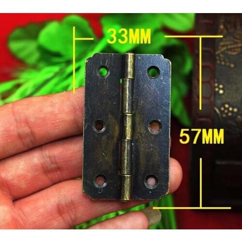 Small Antique Bronze 180 Degree Flat Hinge / 6 Holes Small Hinge / 57*33MM