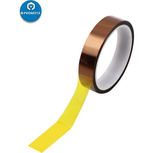 PHONEFIX 33M 5mm BGA Heating Tape High Temperature Resistance Tape Amber Polyimide Sticker for Phone PCB SMT Soldering Protect