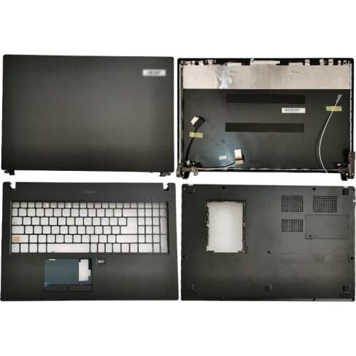 NEW For Acer TravelMate P2510 Series N16P8 Laptops LCD Back Cover/Hinges/Palmrest/Bottom Case Computer Case Black