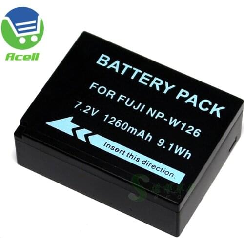 NP-W126 Battery for FUJIFILM X-Pro3 X-Pro2 X100V X-H1 X-T200 X-T30 X-T100 X-E1 X-E2S X-E3 X-A10 X-A20 Camera Replace NP-W126S