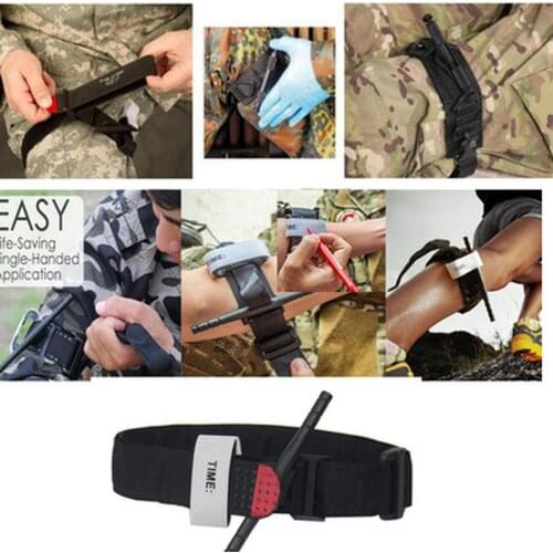 Outdoor Survival Tourniquet Fast Hemostasis Medical Emergency Tactical Military Exploration One-Handed Operation Survival Gear