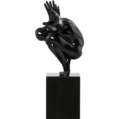 SALES 42CM DIVER RESIN SCULPTURE WHITE BLACK SILVER HUMAN BODY ARTWORK STATUE FIGURINE HOME DECORATION ACCESSORIES R440